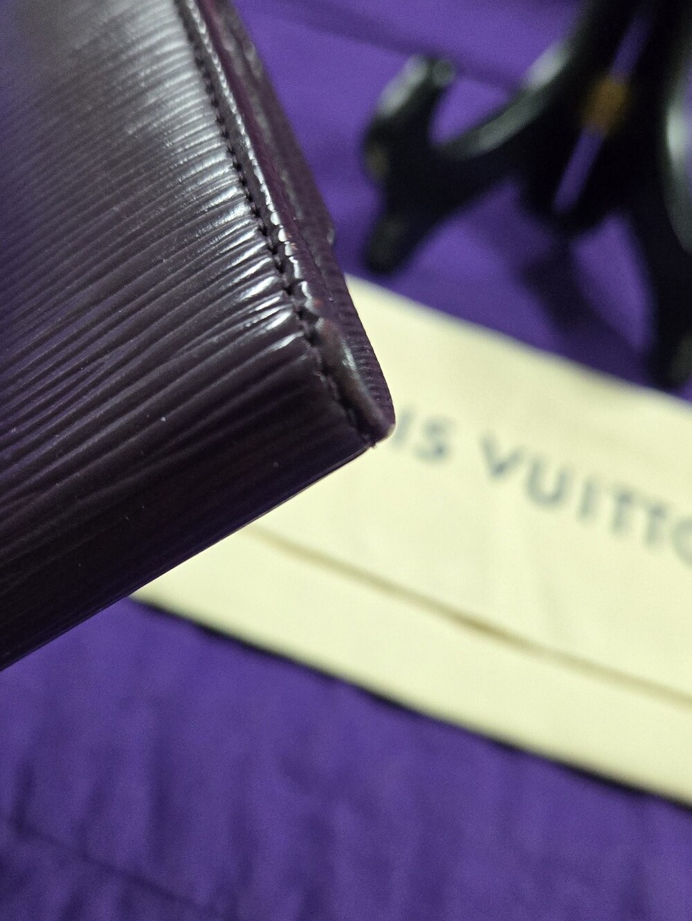 Louis Vuitton Plum Epi Leather Clutch Wallet - Picture 7 of 15